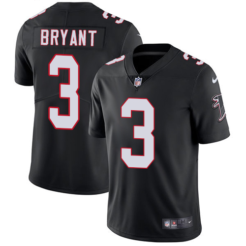 2019 men Atlanta Falcons #3 Bryant black Nike Vapor Untouchable Limited NFL Jersey
